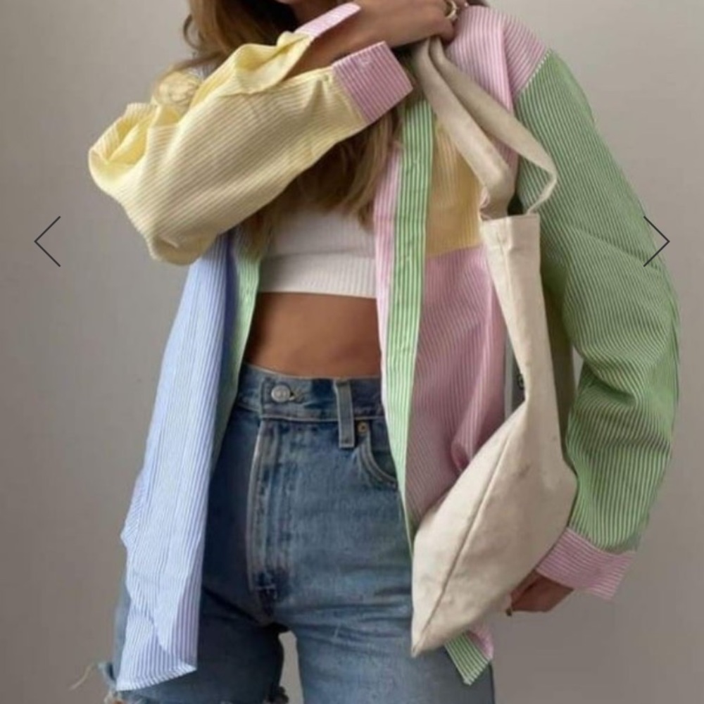 Shop Rumors Striped Button Down